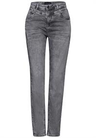 Jeans im Casual Fit light grey net wash