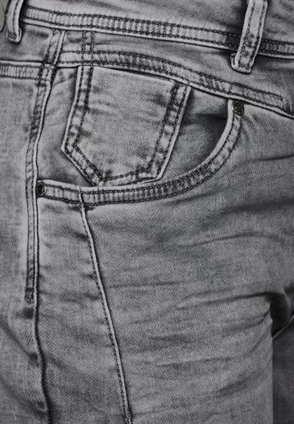 Jeans im Casual Fit light grey net wash