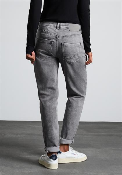 Jeans im Casual Fit light grey net wash