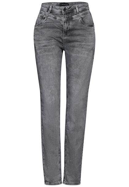 Jeans im Casual Fit light grey net wash