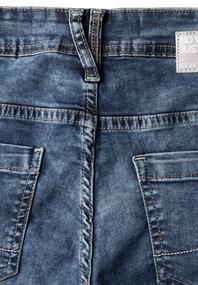 Jeans im Casual Fit mid blue used wash