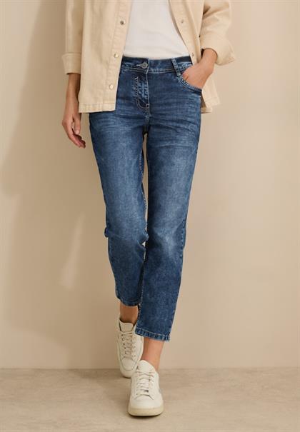 Jeans im Casual Fit mid blue used wash