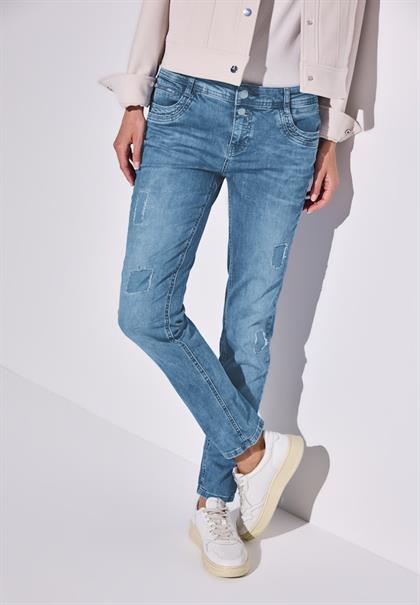 Jeans im Destroyed-Look light blue destroy wash