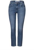 Jeans im Destroyed-Look medium blue wash