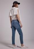 Jeans im Destroyed-Look medium blue wash