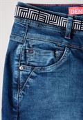 Jeans im Slim Fit mid blue used wash