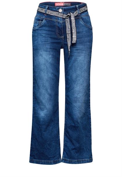 Jeans im Slim Fit mid blue used wash