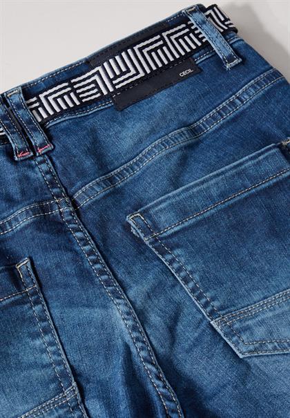 Jeans im Slim Fit mid blue used wash