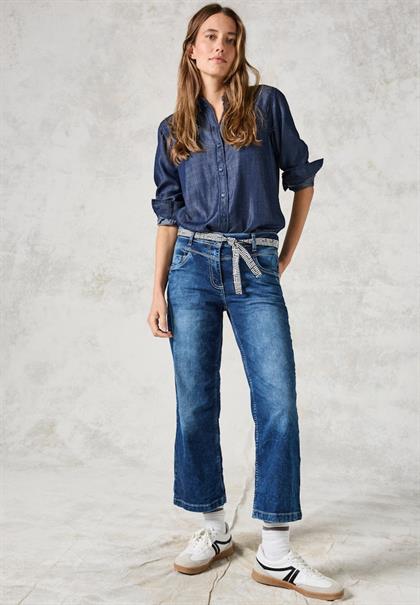 Jeans im Slim Fit mid blue used wash