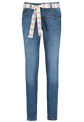 Jeans mit Bindegürtel light blue denim