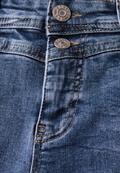Jeans mit Destroyed Details mid blue random washed