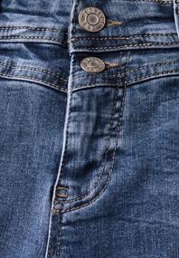 Jeans mit Destroyed Details mid blue random washed
