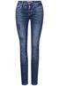 Jeans mit Destroyed Details mid blue random washed