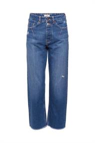 Jeans mit gerader Passform und hohem Bund blue medium washed