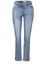 Jeans mit Turn-Up Detail light blue wash