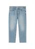 Jeans Modell LINUS slim tapered cropped bleached tinted light bl