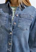 Jeans Overshirt mid blue wash