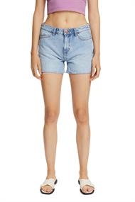 Jeans-Shorts im Used-Look, 100% Baumwolle blue light washed