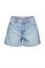 Jeans-Shorts im Used-Look, 100% Baumwolle blue light washed
