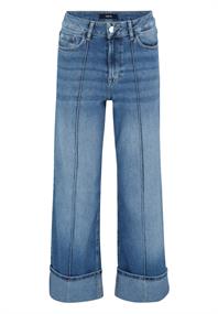 Jeans weites Bein mit Umschlag 28 Inch blue used denim