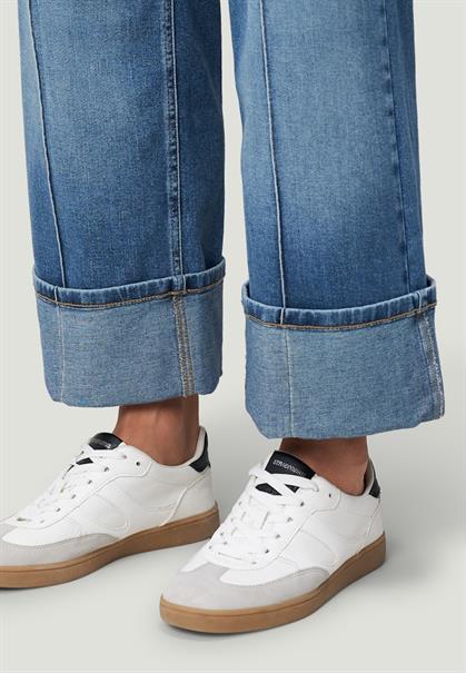 Jeans weites Bein mit Umschlag 28 Inch blue used denim