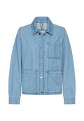 Jeansblazer mit Knopfleiste light blue used