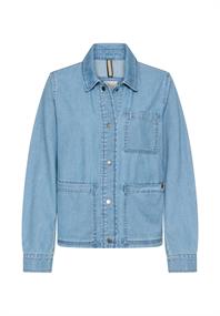 Jeansblazer mit Knopfleiste light blue used
