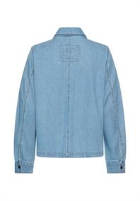 Jeansblazer mit Knopfleiste light blue used