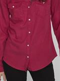 Jeansbluse cerise