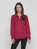 Jeansbluse cerise