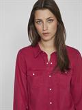 Jeansbluse cerise