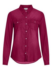 Jeansbluse cerise