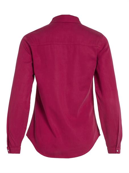 Jeansbluse cerise