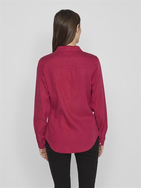 Jeansbluse cerise