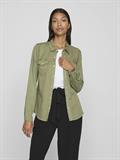 Jeansbluse dunkelgrün2