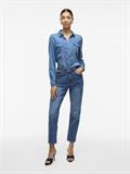Jeansbluse medium blue denim