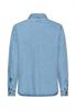 Jeansbluse mit Knopfleiste mid blue