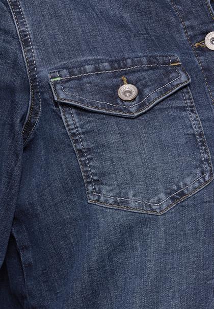Jeanshemd mid blue used wash