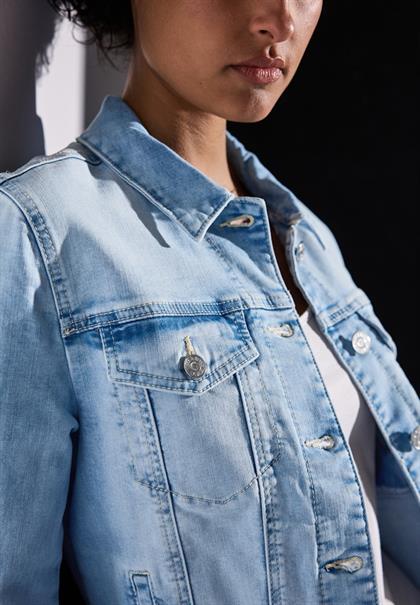 Jeansjacke im Bleached-Look ultra bleached wash