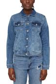 Jeansjacke im Used-Look blue light washed