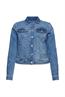 Jeansjacke im Used-Look blue light washed