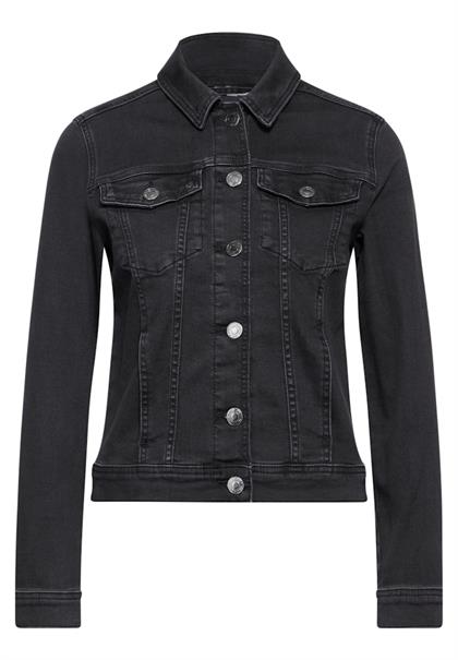 Jeansjacke im Washed-Look black washed