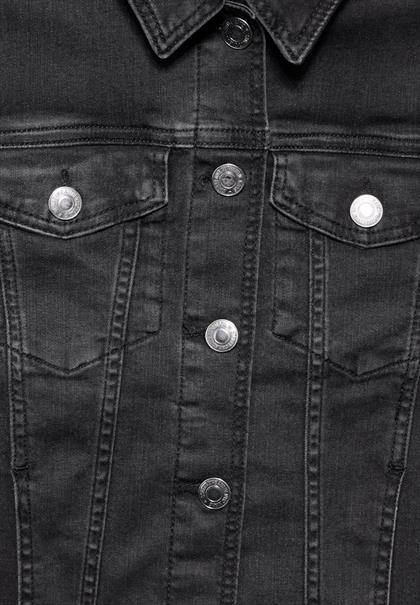 Jeansjacke im Washed-Look black washed