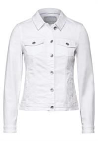 Jeansjacke in Farbe white