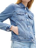 Jeansjacke mit Bio-Baumwolle light stone blue denim