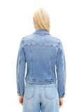 Jeansjacke mit Bio-Baumwolle light stone blue denim