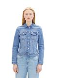 Jeansjacke mit Bio-Baumwolle light stone blue denim