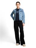 Jeansjacke mit Eingriffstaschen clean light stone blue denim