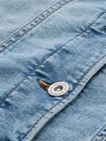 Jeansjacke mit Eingriffstaschen clean light stone blue denim