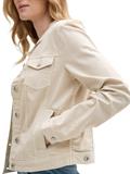 Jeansjacke mit Eingriffstaschen sand stone beige